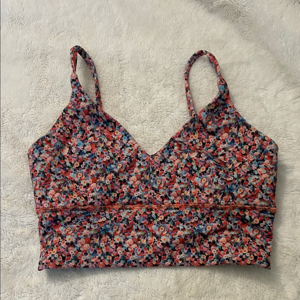 Lululemon Athletica Multicolor Floral Sports Bra